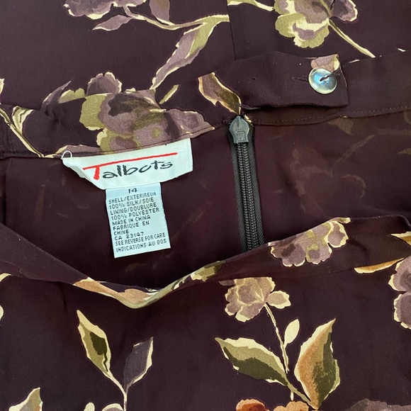 Talbots Floral Skirts Size 14 - Picture 3 of 6
